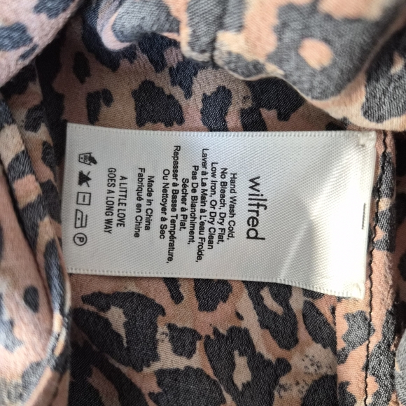 Aritzia Wilfred Midi Cheetah Skirt Size 0 - Picture 4 of 7